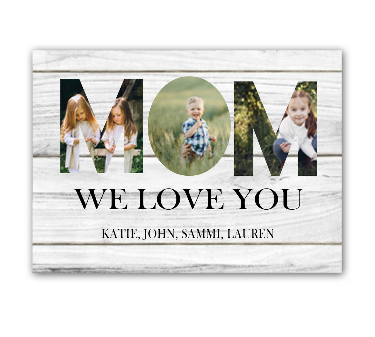 Custom Letter Mom Wood Wall Decor