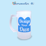 Personalized Design Your Own Gift Beer Pub Frosted Mug