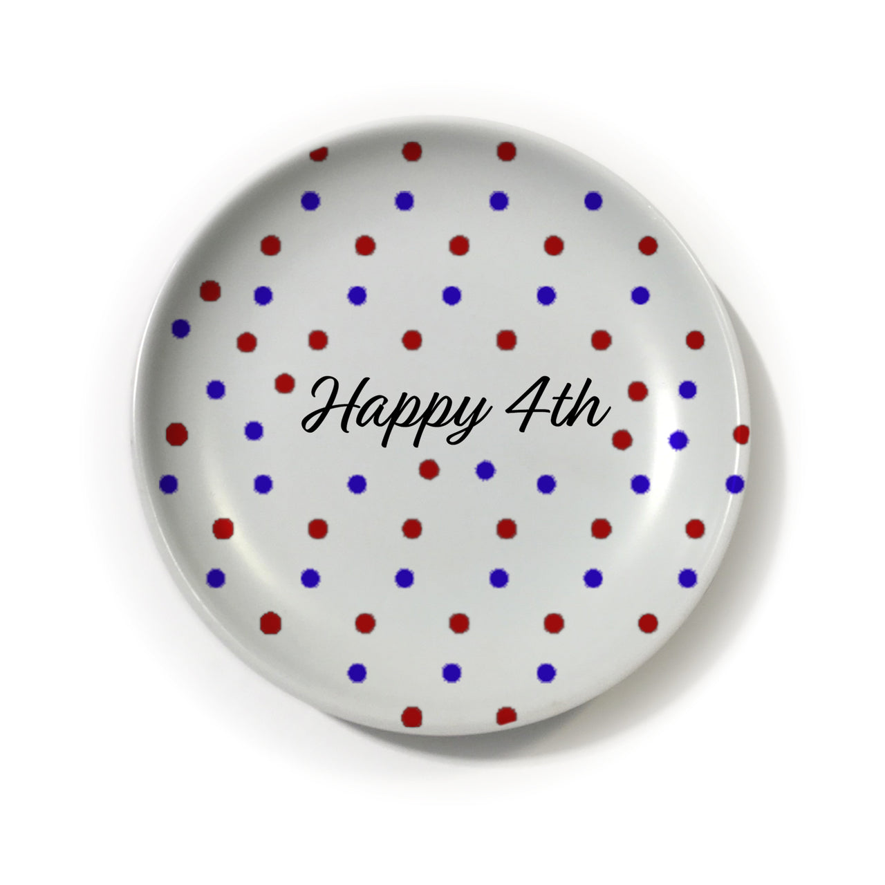Happy 4th of July Polka Dot Ring Dish