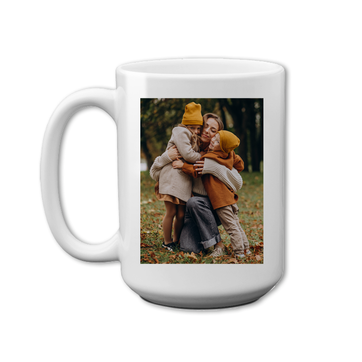 Grateful Thankful Blessed Photo Mug