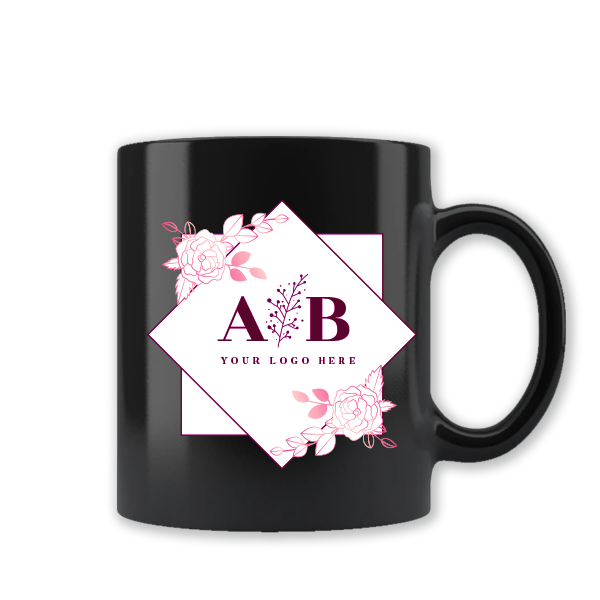 Create-Your-Own Personalized Black Mug