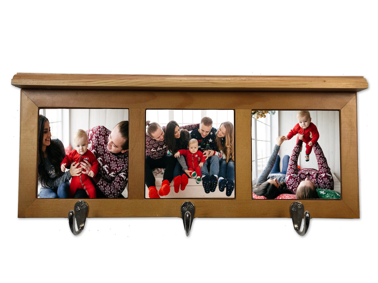 Custom Photo Alderwood Coat Rack