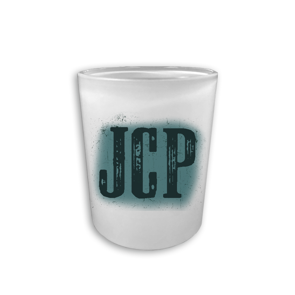 Custom Initialed Frosted Rock Glass
