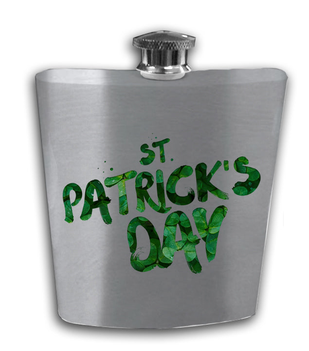 St. Patrick's Day Silver Flask