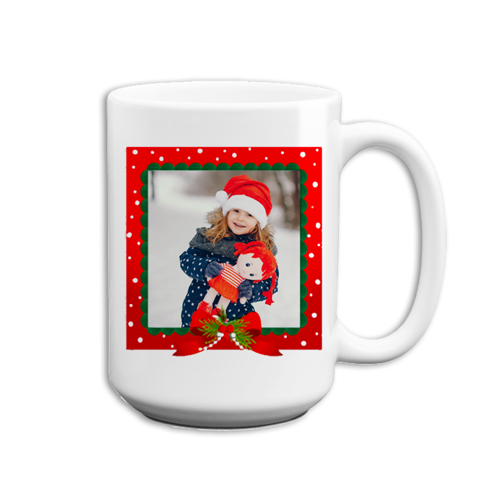 Santa Character Personalized Christmas Mug 15oz White