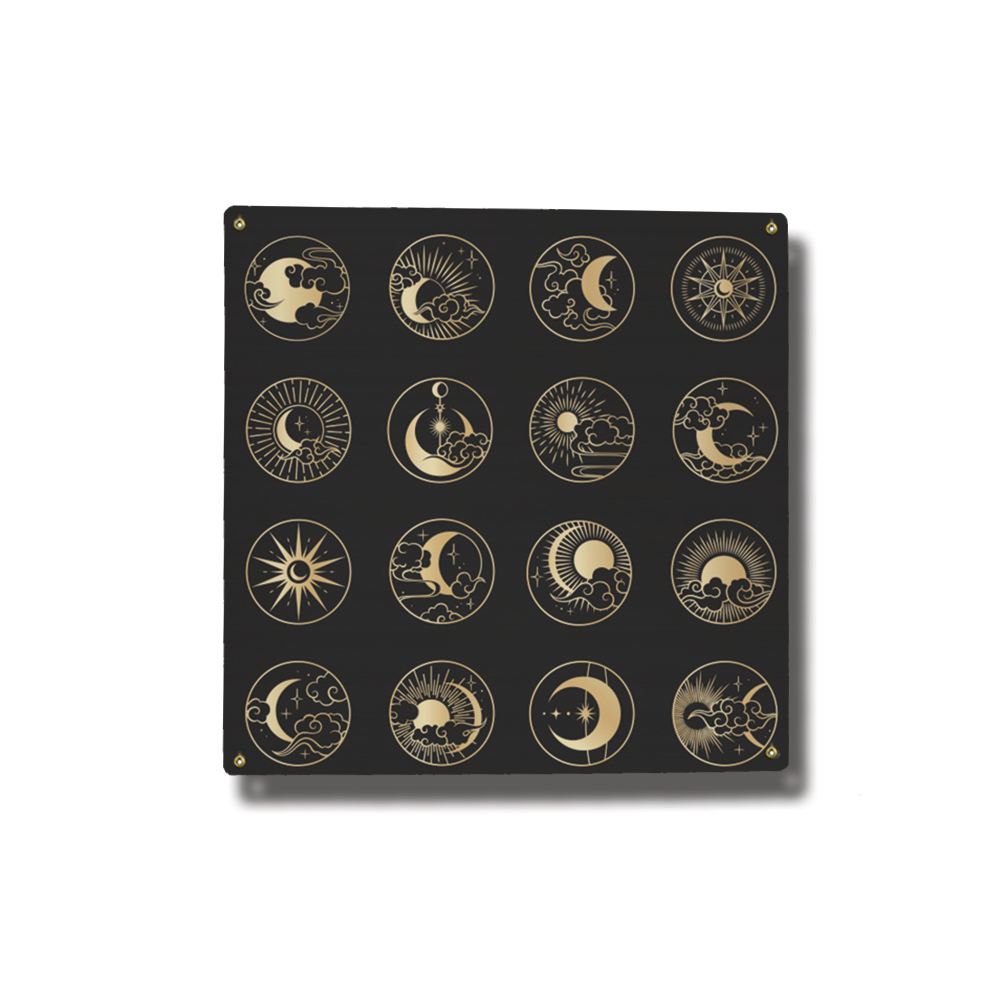 Zodiac Square Metal Sign