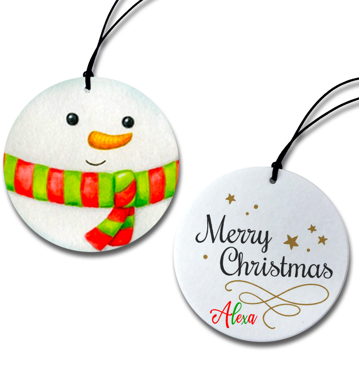 Custom Snowman Felt Ornament (Child Safe)