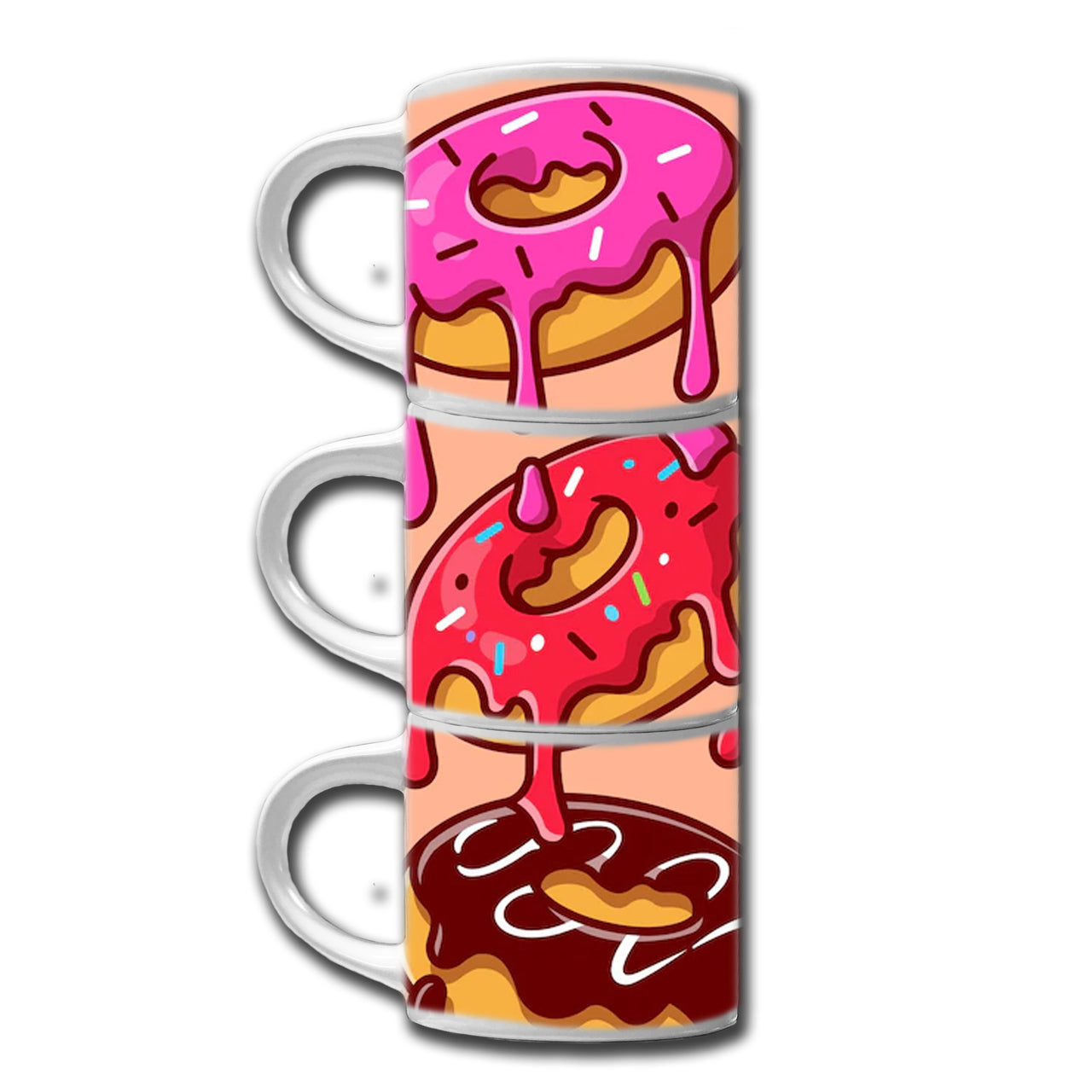 Donuts 15oz Stackable Ceramic Mugs