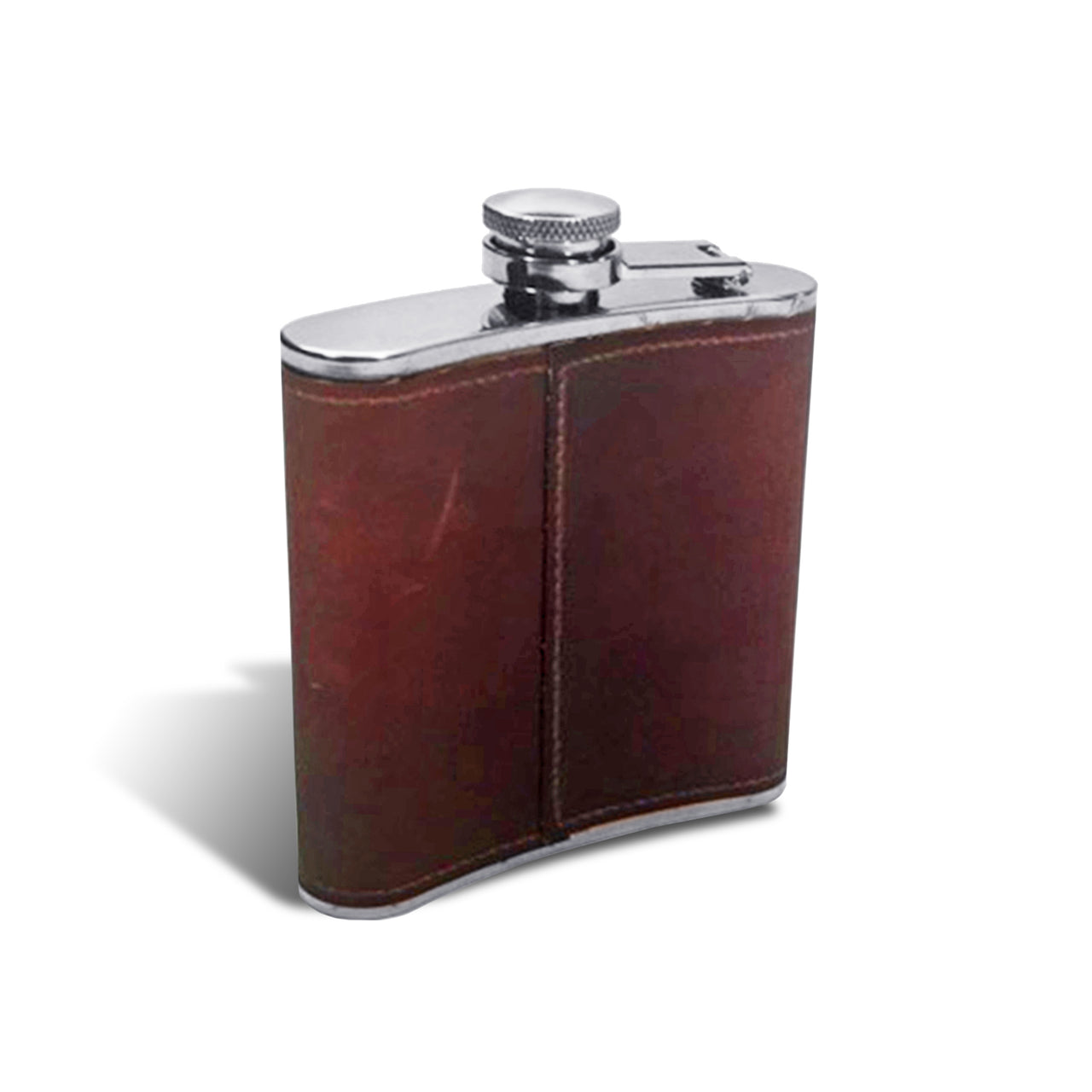 Personalized Faux Leather Bound Flask