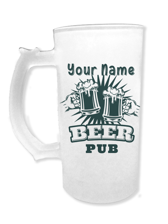 Personalized Beer Pub Frosted Mug