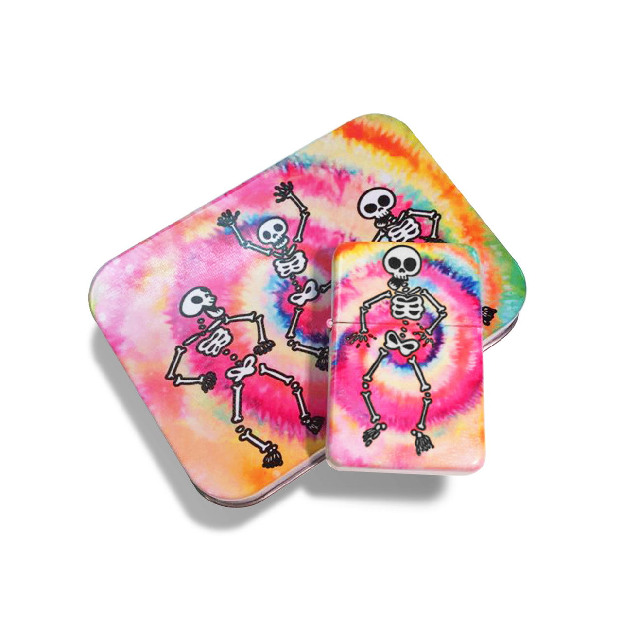 Spooky Scary Skeleton Tie-Dye Lighter