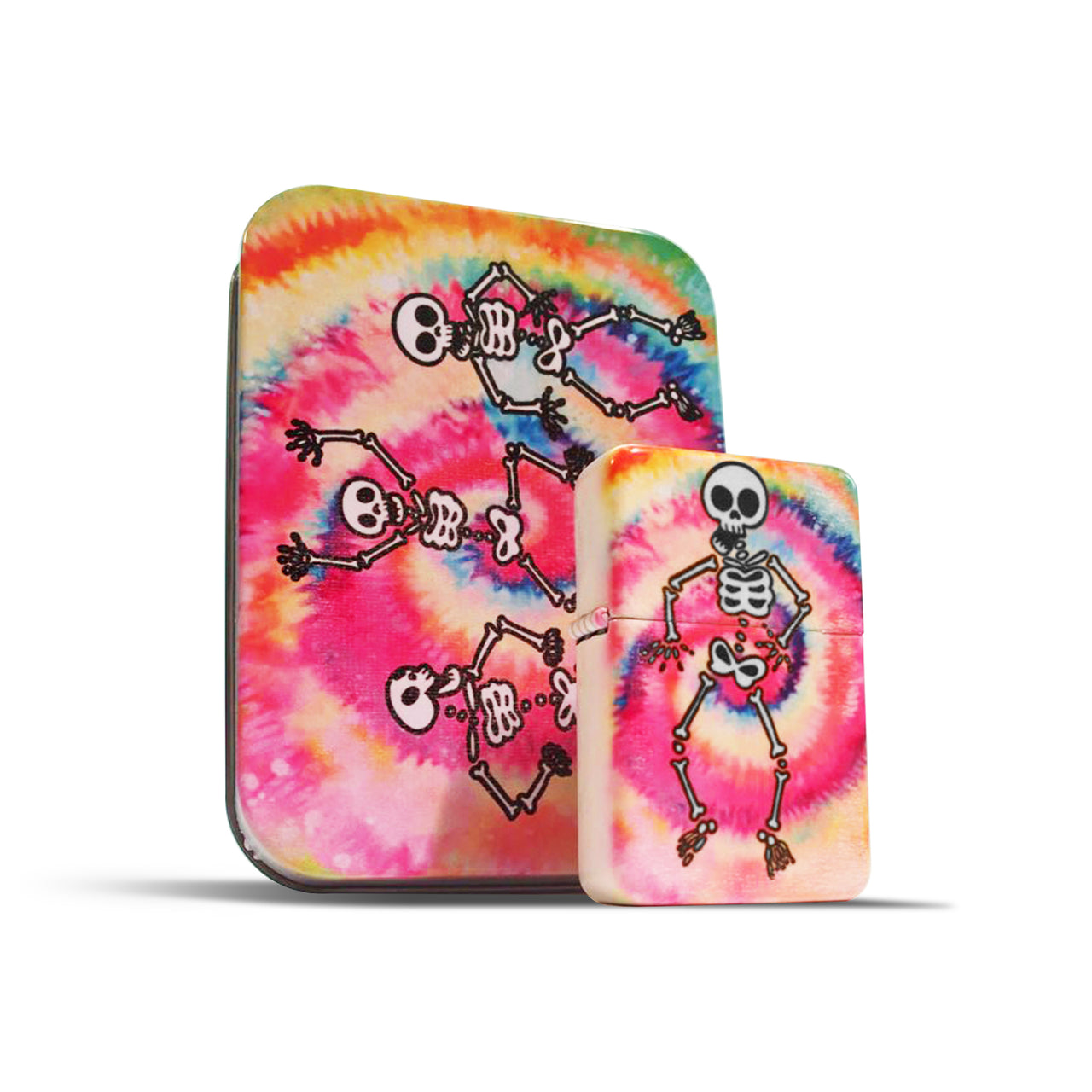 Spooky Scary Skeleton Tie-Dye Lighter