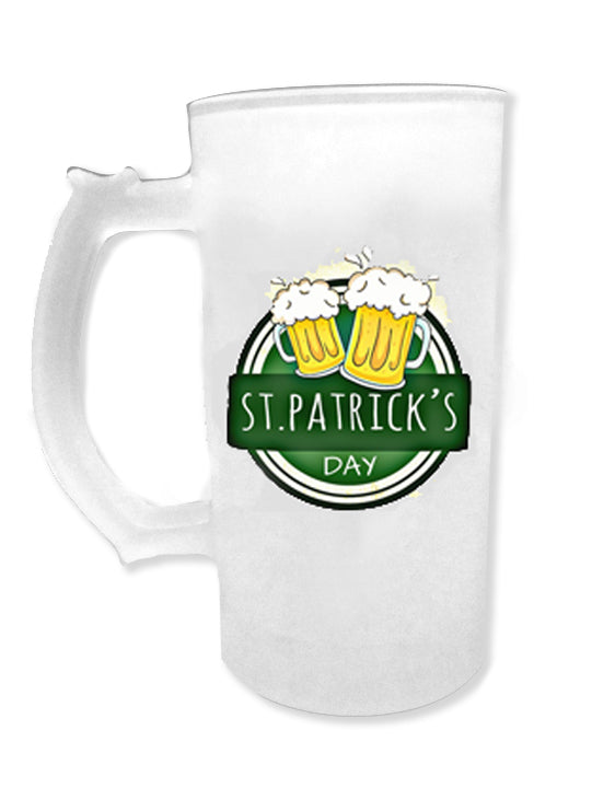 St. Patrick's Day Personalized Beer Pub Frosted Mug
