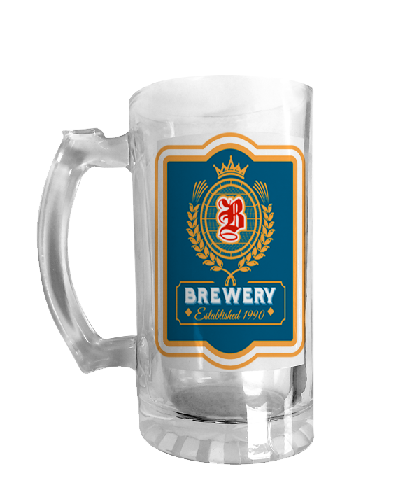Personalized Brewery Glass Beer Mug